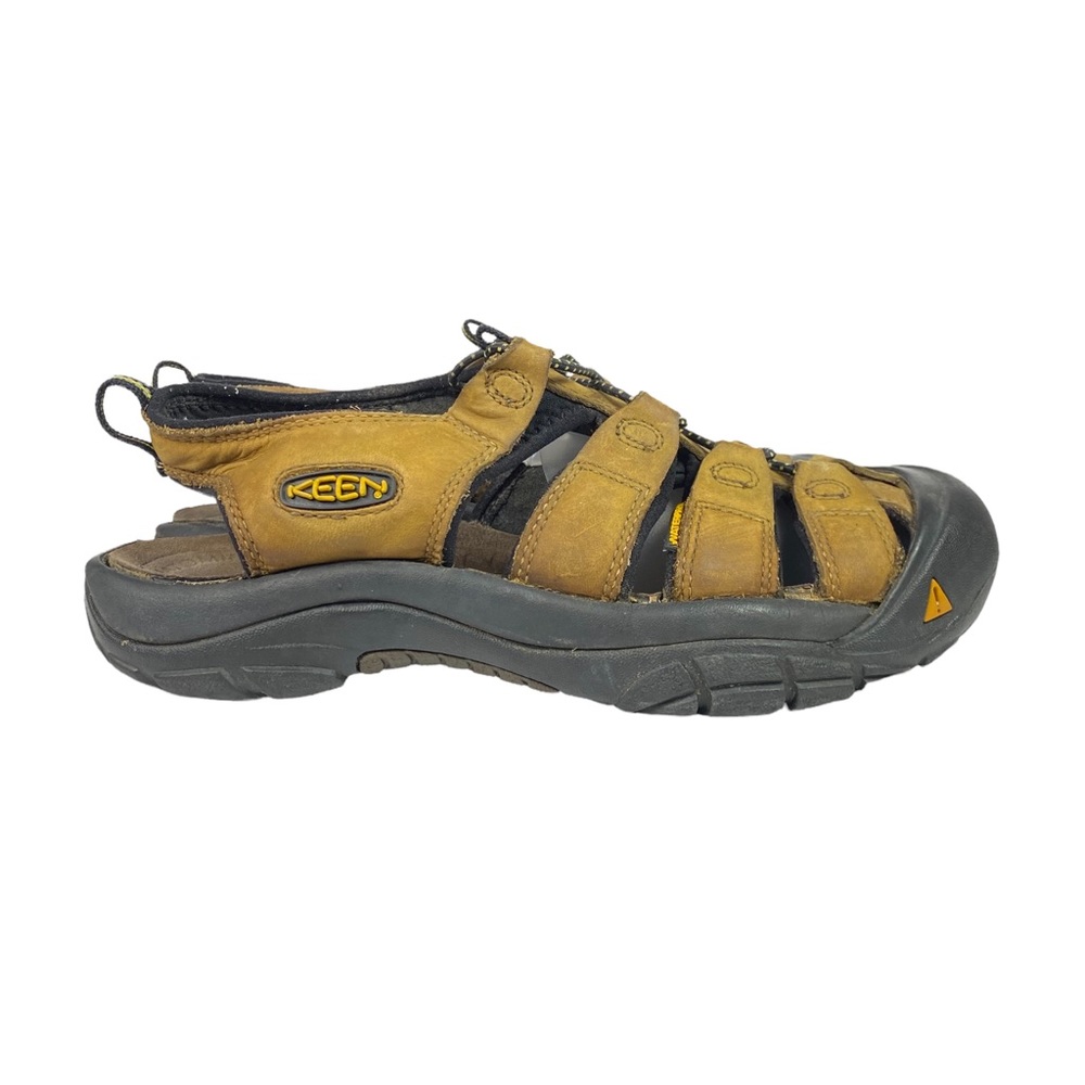 Keen Mens Newport Sandals Tan Leather Outdoor Hiking Water Sandals Size 9
